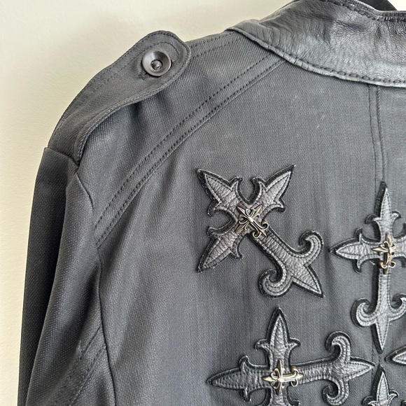 Jaded by Knight Leather/Cotton Jacket Size XL - Picture 14 of 16